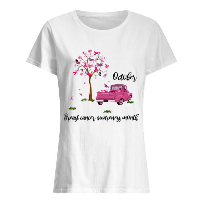  JUNZAN Breast Cancer Awareness Pattern White Small Car