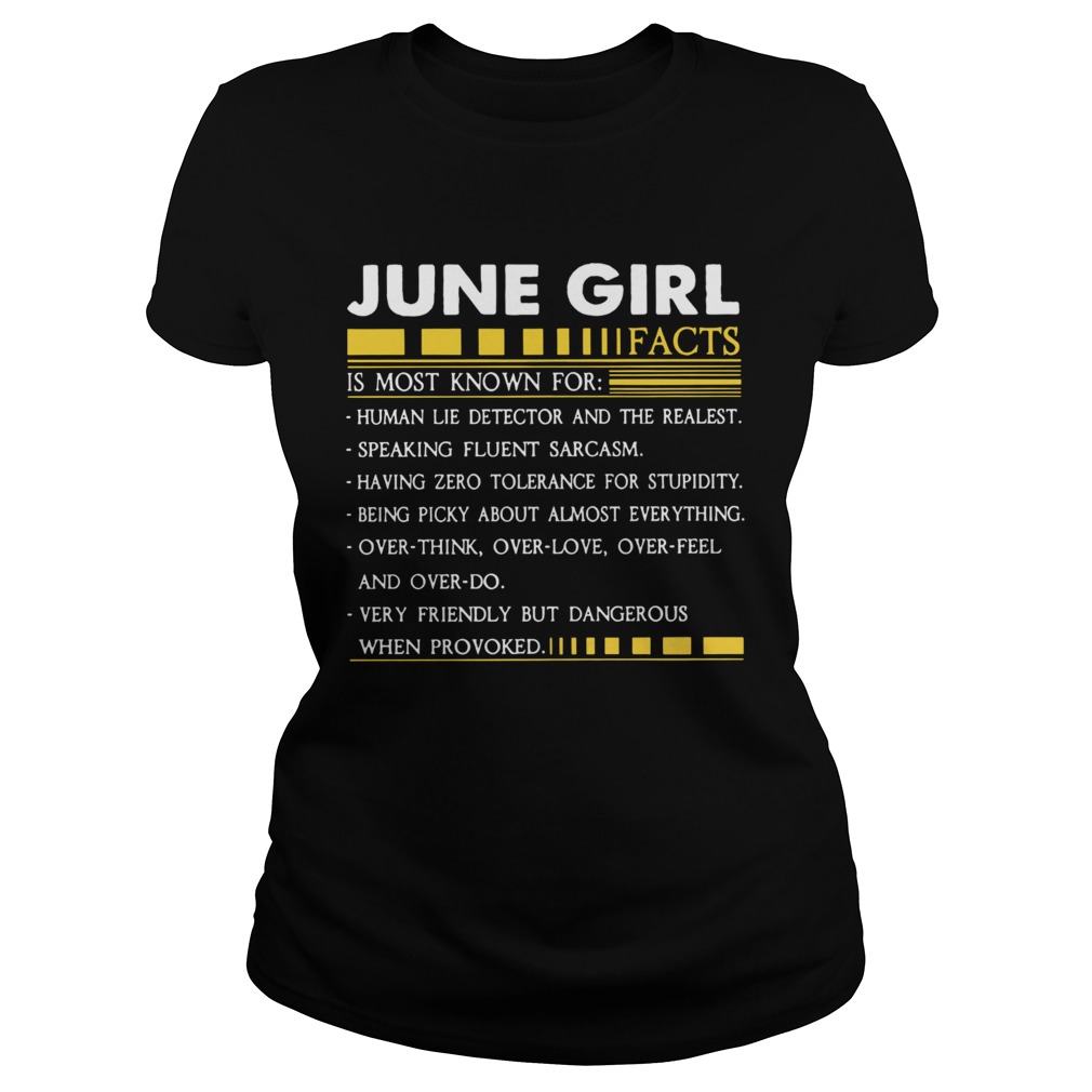 June Girl Facts Gemini Funny Harajuku Custom Female shirt - Online ...