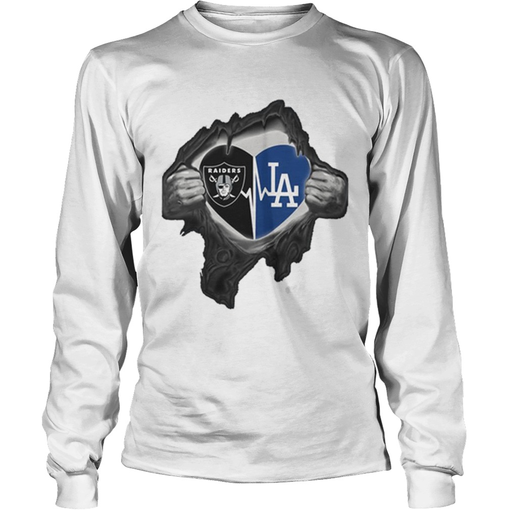 Los Angeles Raiders And Los Angeles Dodgers T-Shirt - Kingteeshop