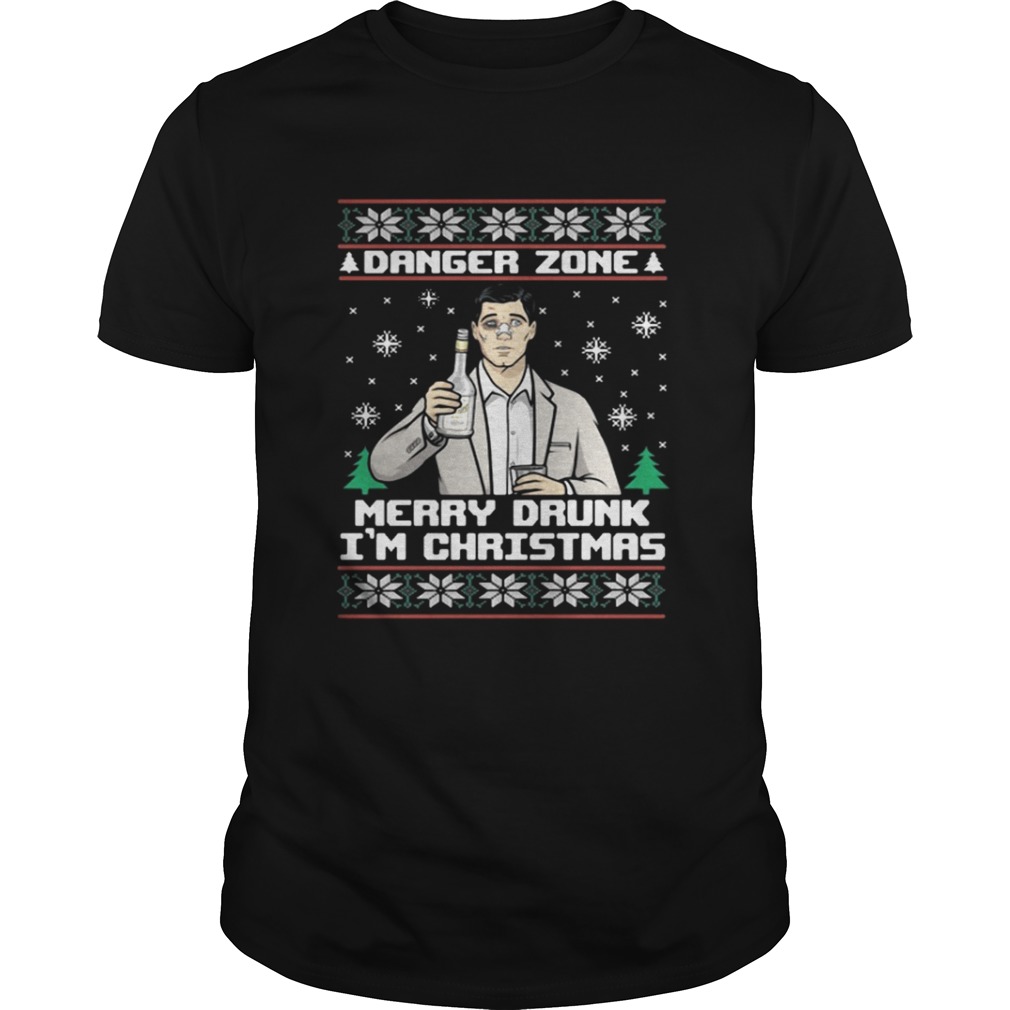 Archer a danger zone merry drunk I’m Christmas shirt