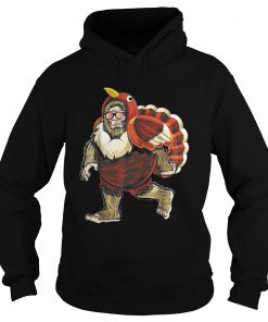 Bigfoot Turkey Thanksgiving hoodie shirt