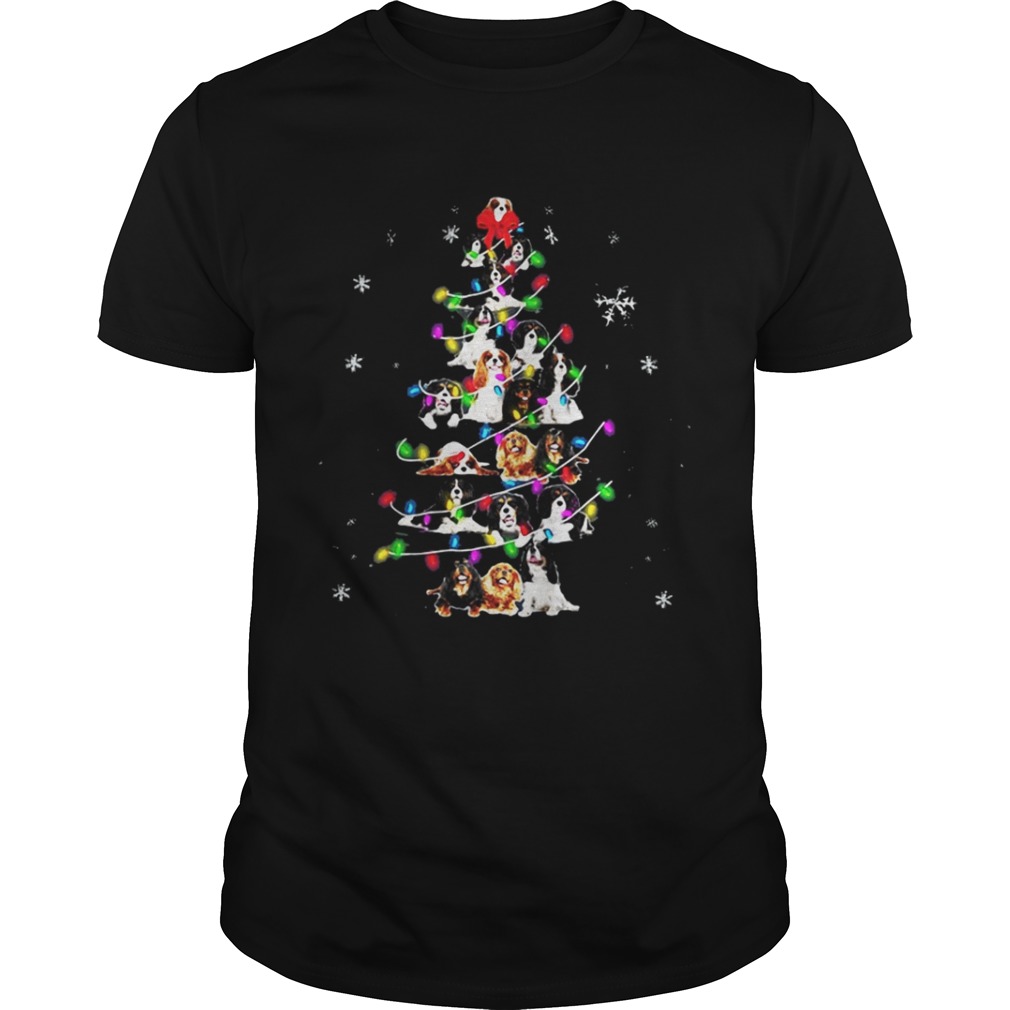 Cavalier King Charles Spaniel Christmas tree shirt