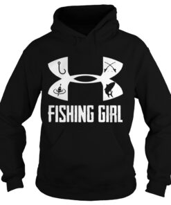 Fishing girl hoodie shirt
