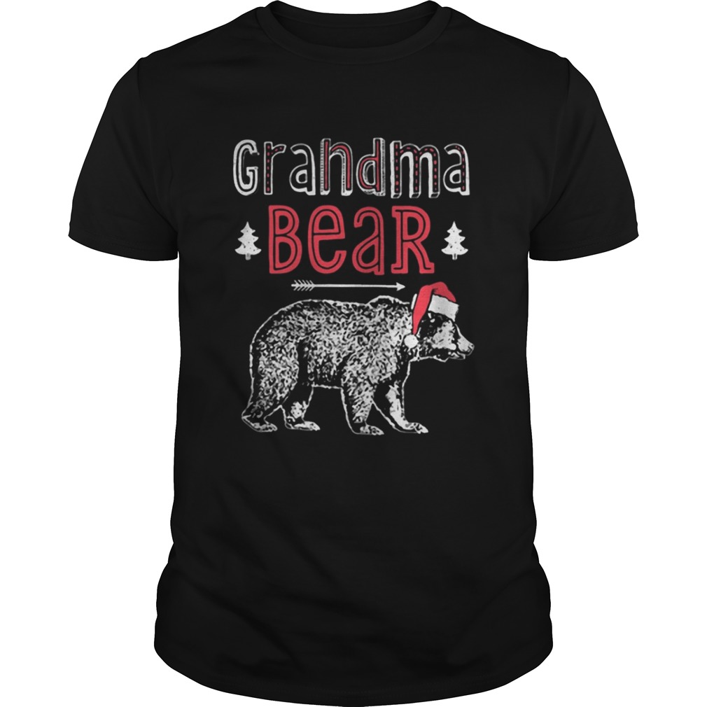 Grandma Bear Christmas Santa tshirt