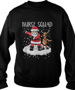 Nurse Squad Santa Reindeer Flossing Dance Christmas Sweatshirt
