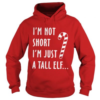 Red straw I’m not short i’m just a tall Elf hoodie
