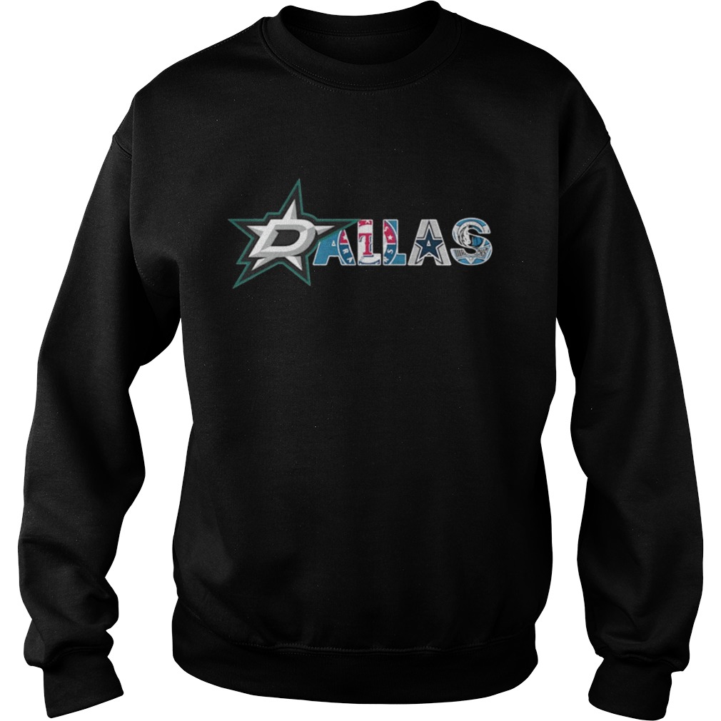 The Dallas stars Texas Rangers Dallas Mavericks and Dallas Cowboys shirt