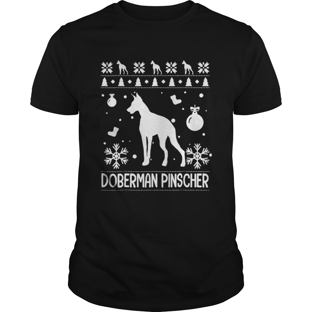 Doberman Pinscher Ugly Christmas shirt