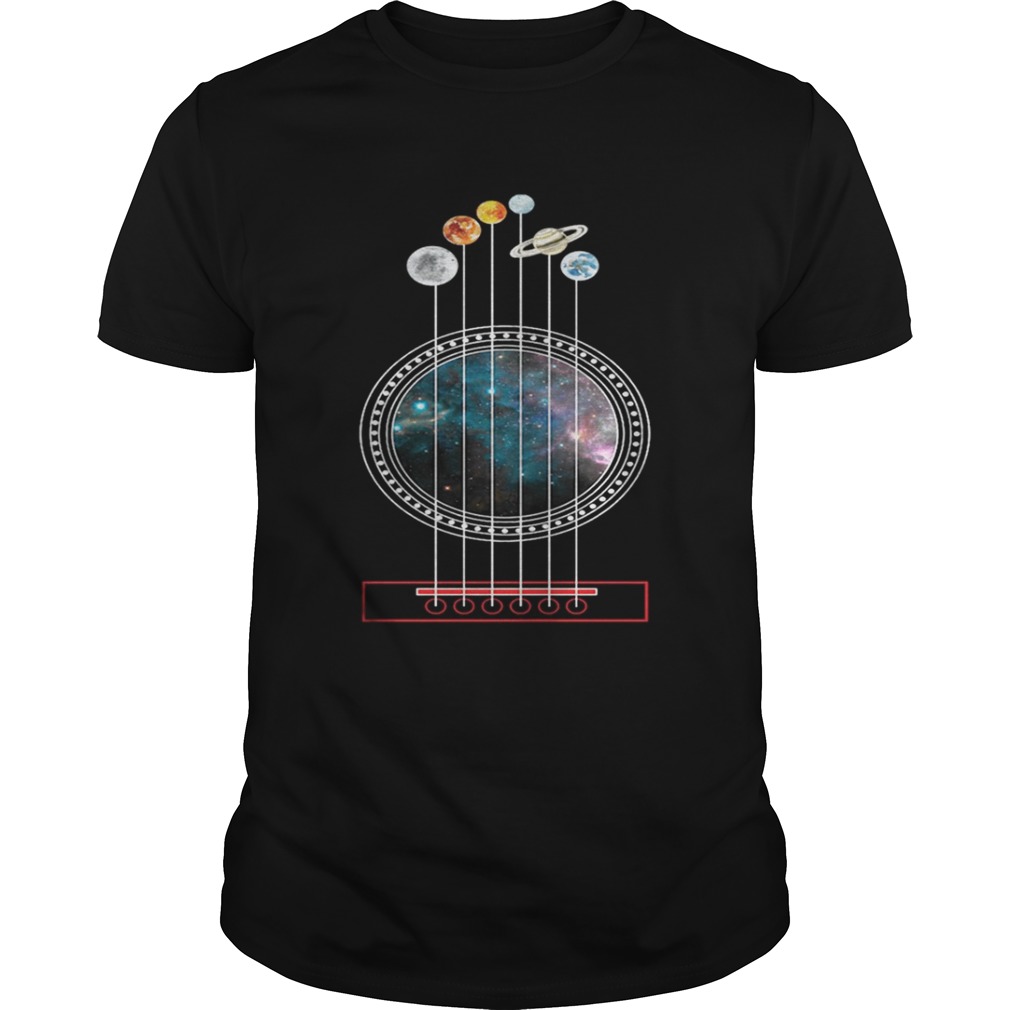 Guitarist guitar universe planete shirt
