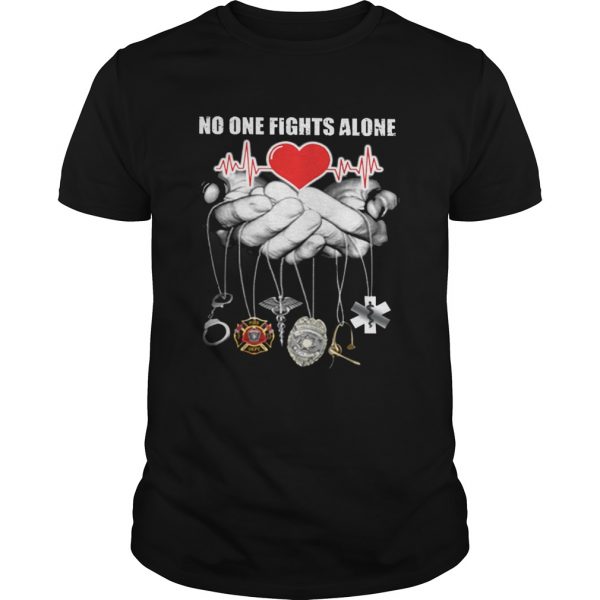 Guys Nurse no one fights alone shirt