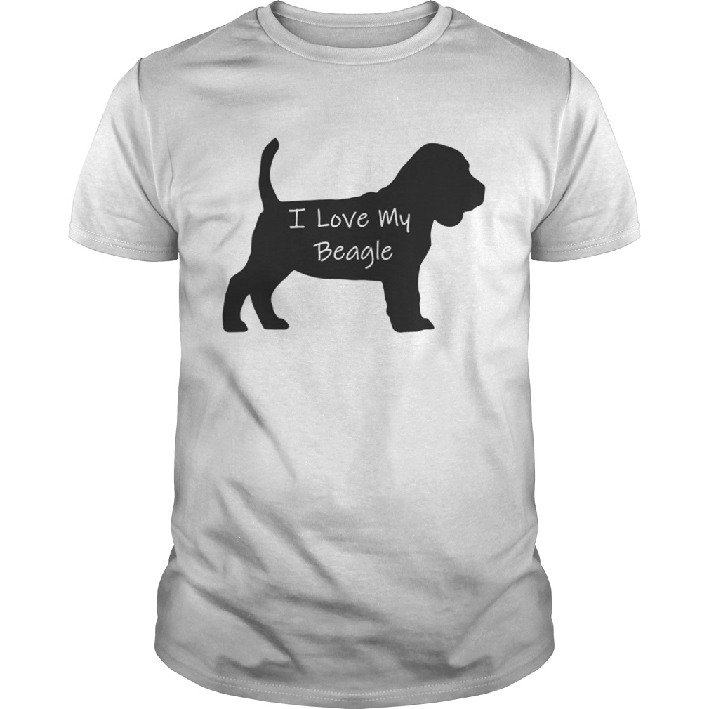 I Love My Beagle Dog shirt
