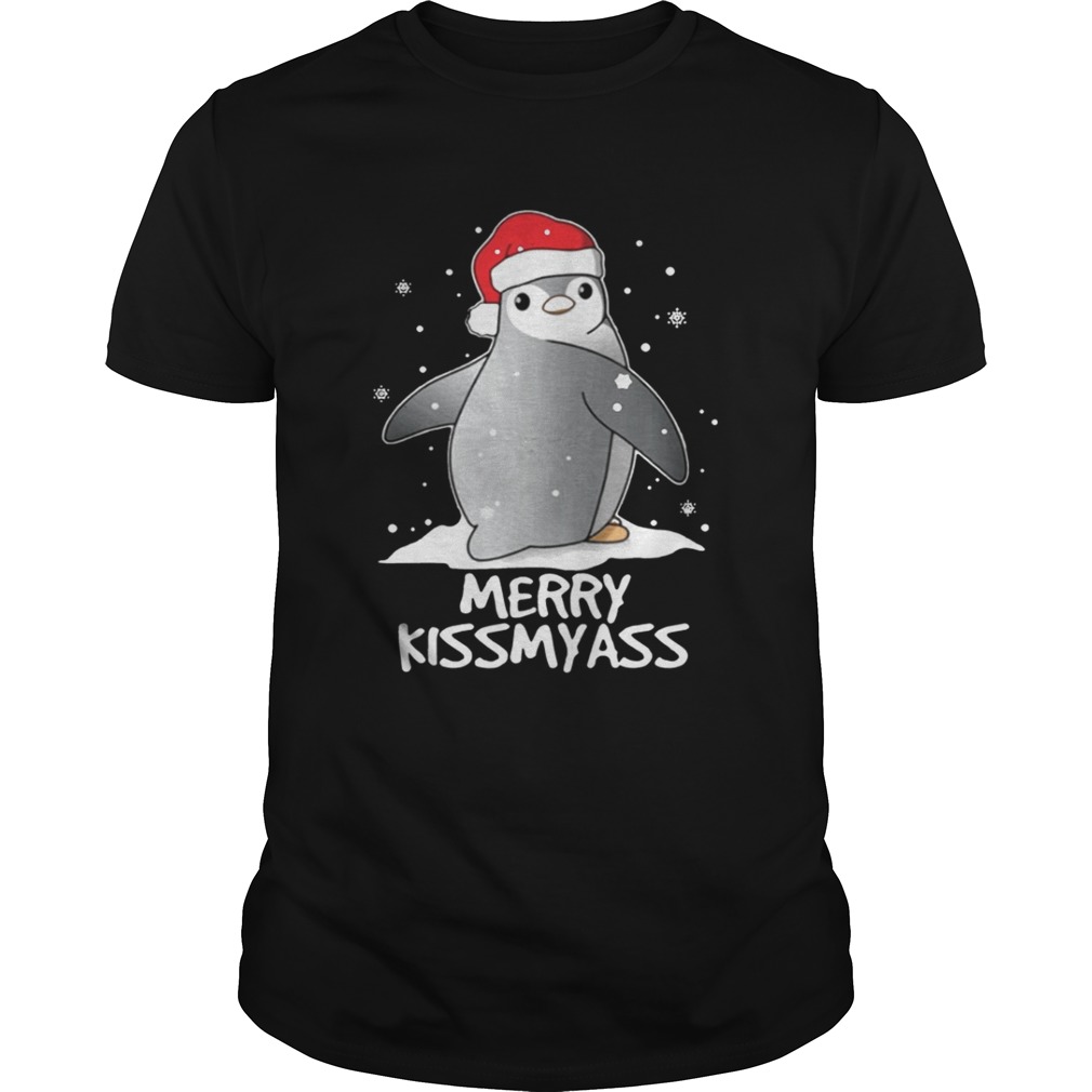 Penguins Merry Christmas Merry Kissmyass shirt
