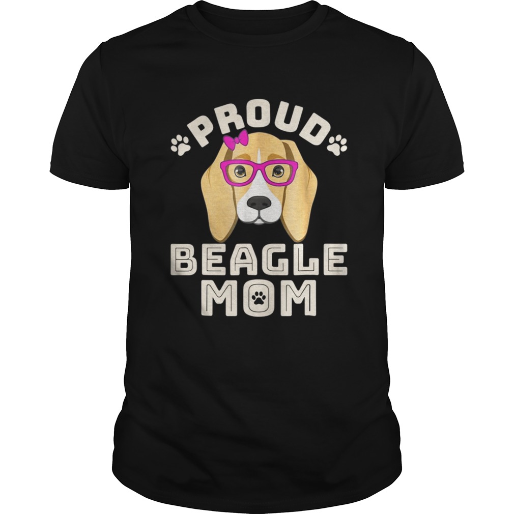 Proud beagle mom dog shirt