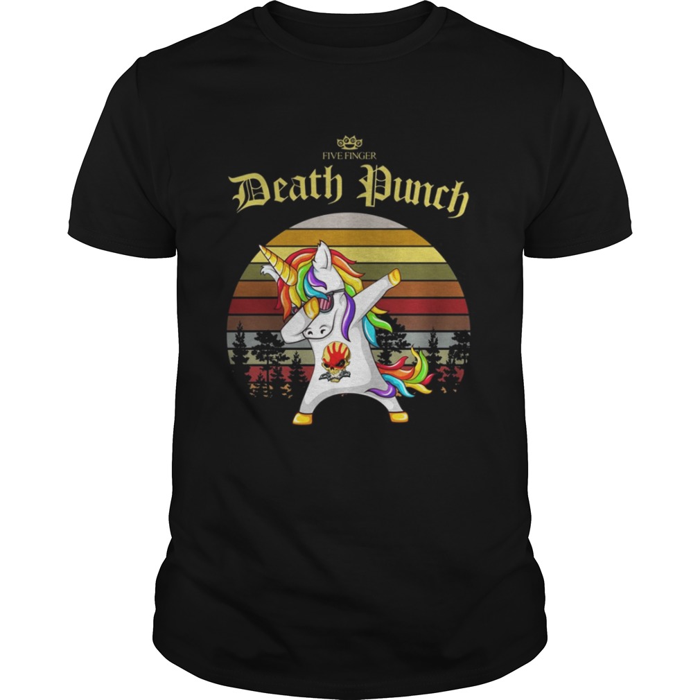 Unicorn dabbing five finger death Punch vintage shirt