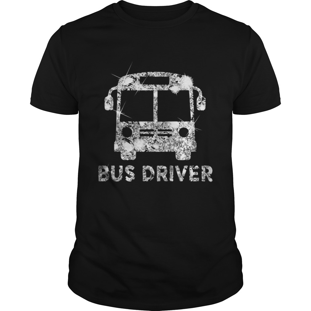 Diamond glitter Bus Driver shirt