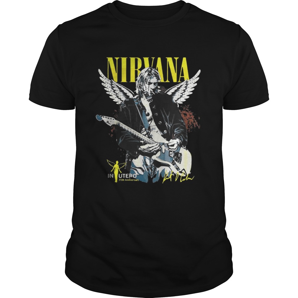 Kurt Donald Cobain Nirvana Inlutreo 20th anniversary Shirt