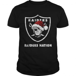 Santa Oakland Raiders Nation Christmas ugly guys shirt