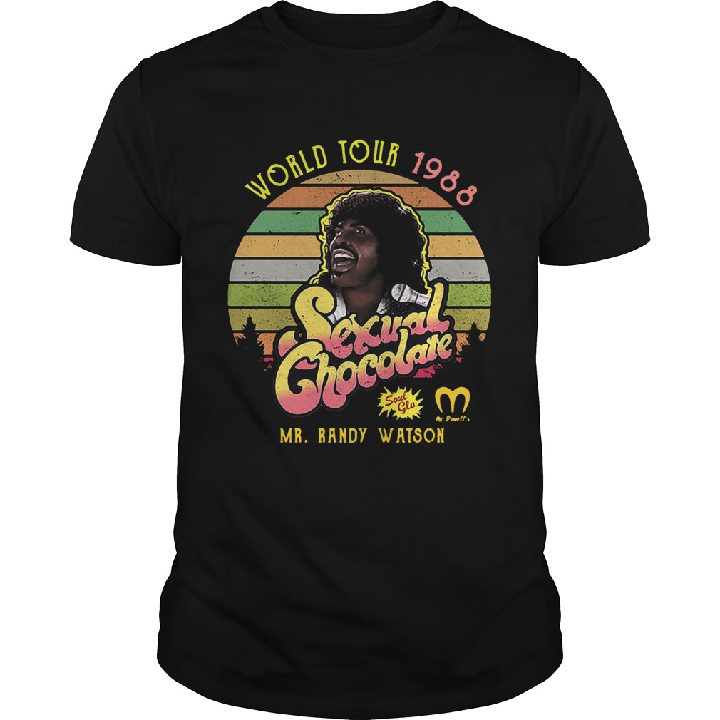 Sexual chocolate Mr. Randy Watson world tour 1988 Soul Glo retro shirt