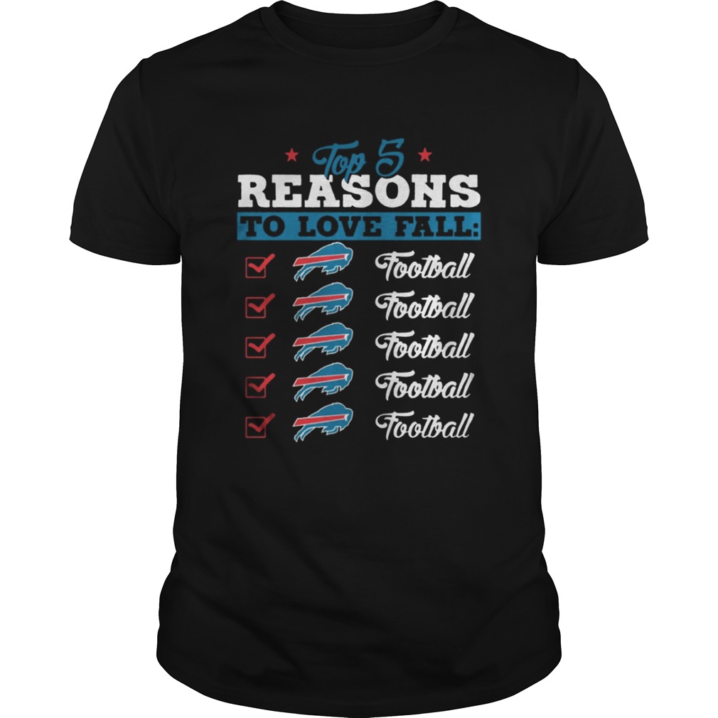 Top 5 Reasons To Love Falls Bills Football Team T-Shirt