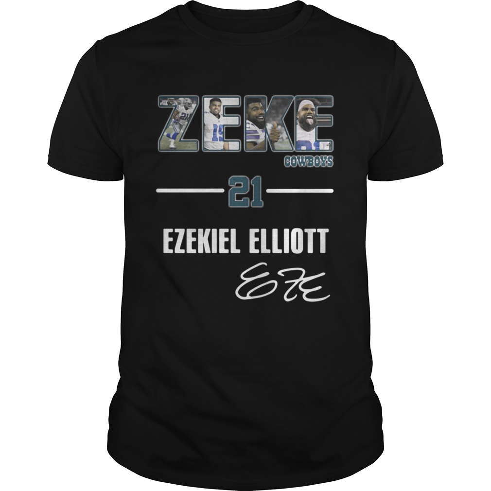 Zeke Dallas Cowboys 21 Ezekiel Elliott shirt