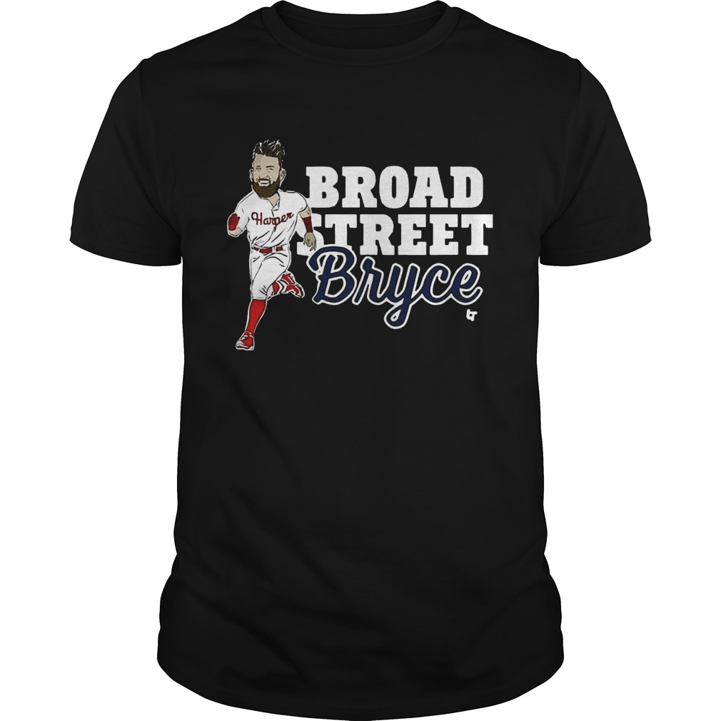 Broad Street Bryce Harper Phillies WoMen-T-Shirt