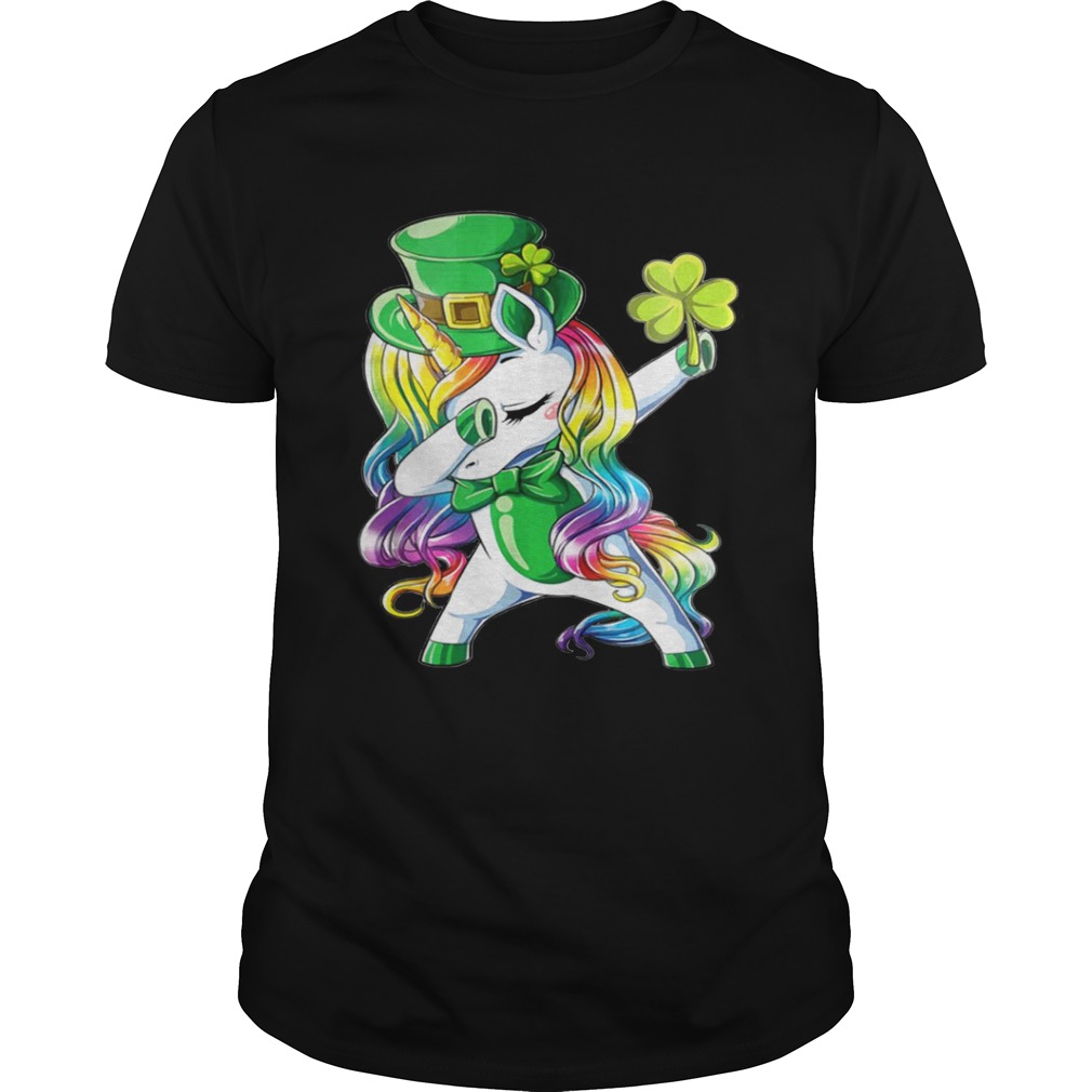 Dabbing unicorn Irish St Patricks shirt