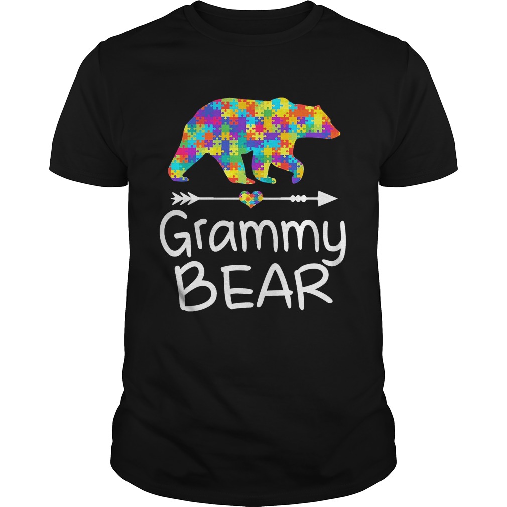 Grammy Bear Autism Awareness T-Shirt Autism Gift T-Shirt