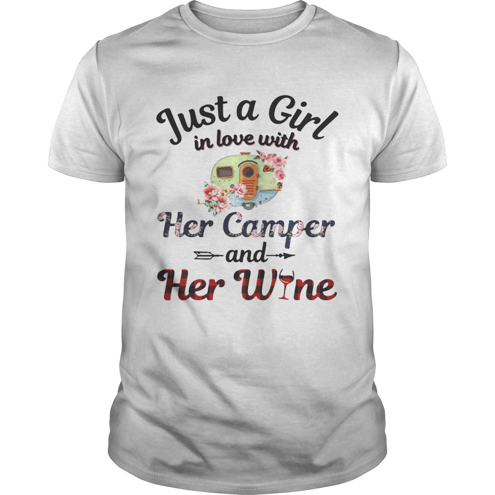 Just a girl in love with her camper and her wine shirt