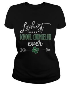 Luckiest School Counselor Ever Irish ladies shirt
