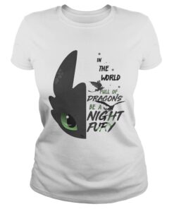 Toothless in the world full of Dragons be a Night Fury ladies shirt