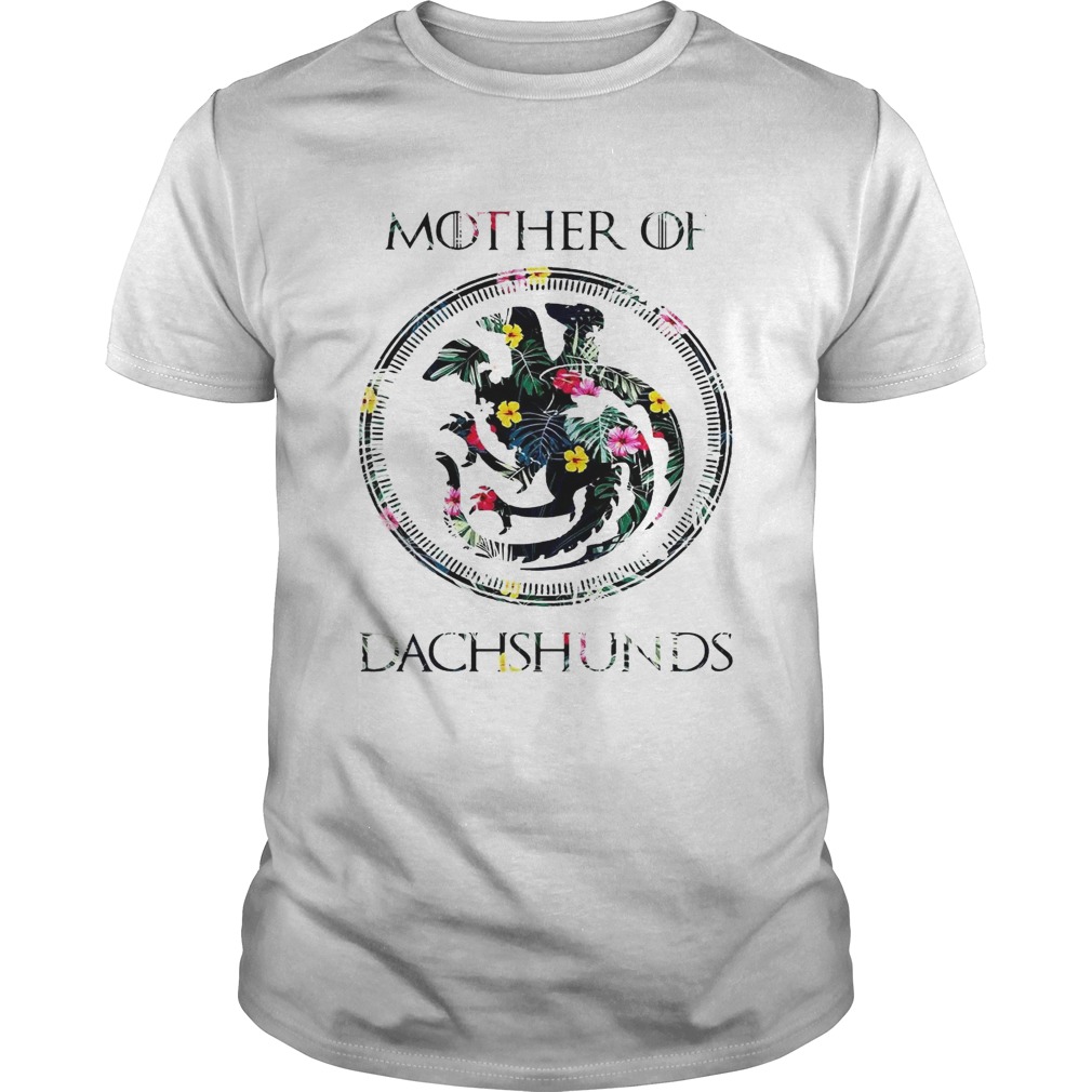  Flower mother of dachshunds game of throne shirt