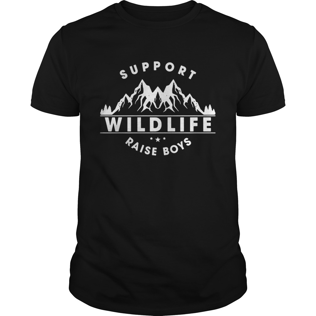 Support wildlife raise boys shirt