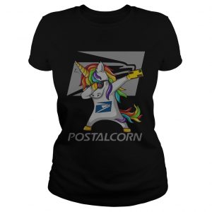 Unicorn Dabbing postalcrn ladies shirt