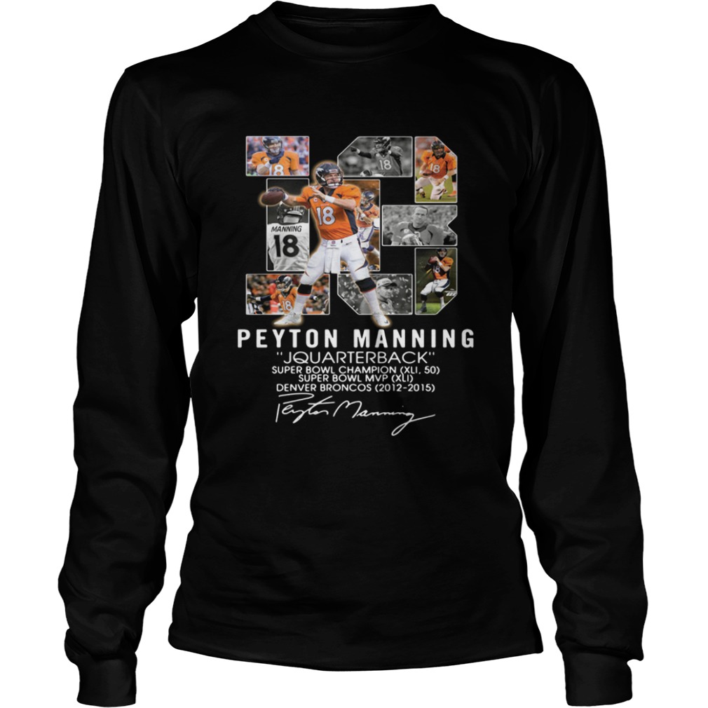 peyton manning long sleeve t shirt