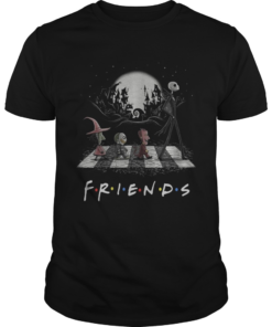 Friends TV show The Nightmare Before Christmas Abbey Road Halloween shirt