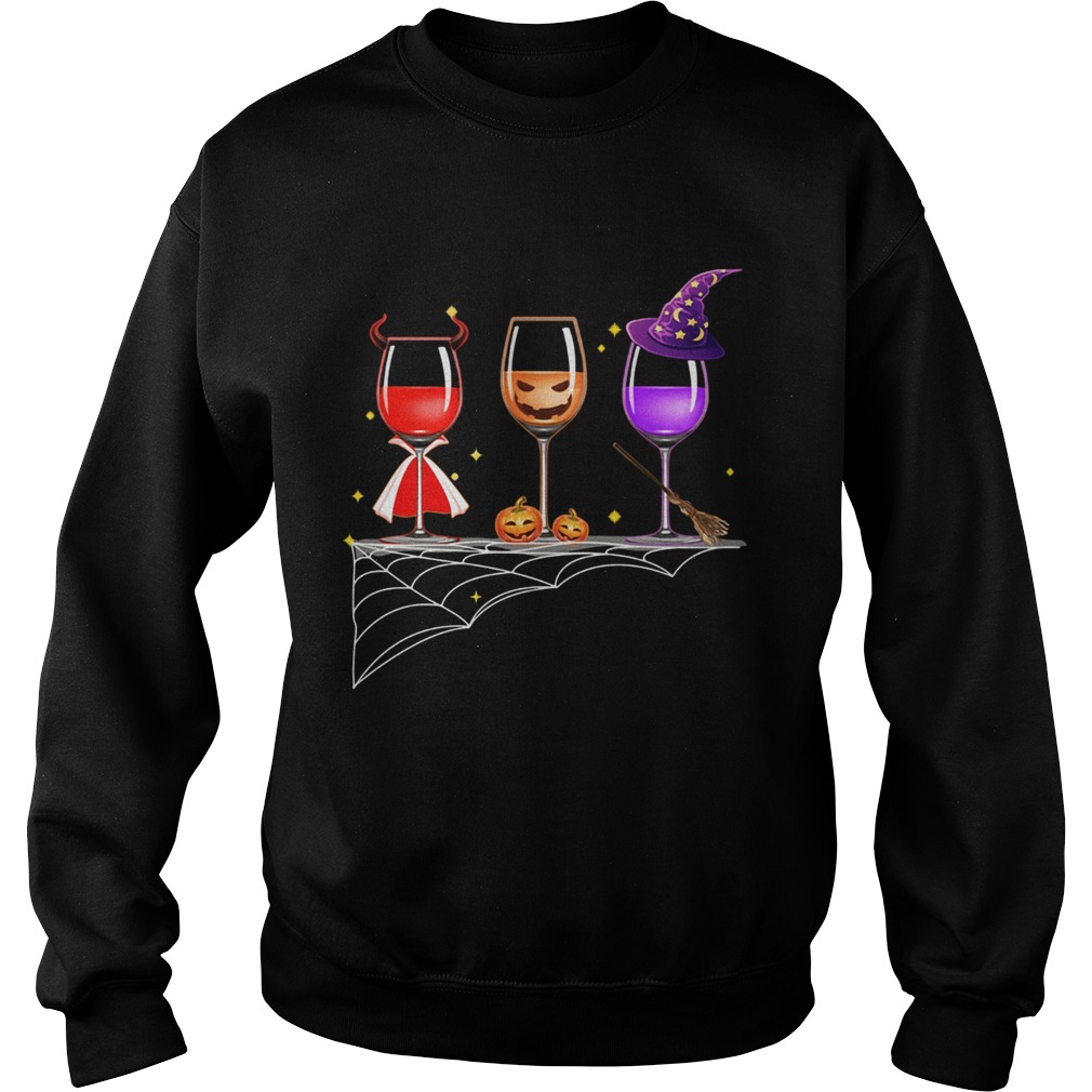 Halloween glasses of wine Sweatshirt