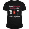 How a Cheer Mom tells time at a Coffee Coca Wine Cheer competition shirt