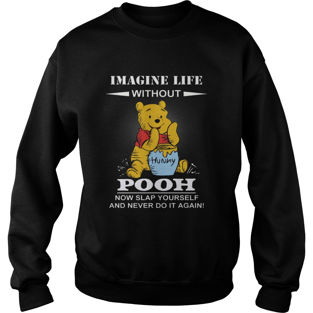 Imagine life without Pooh now slap yourself and never do it again Sweatshirt
