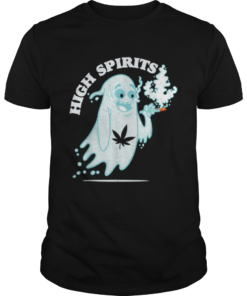 Original High Spirits Funny Halloween Stoner Pothead Cannabis Apparel shirt
