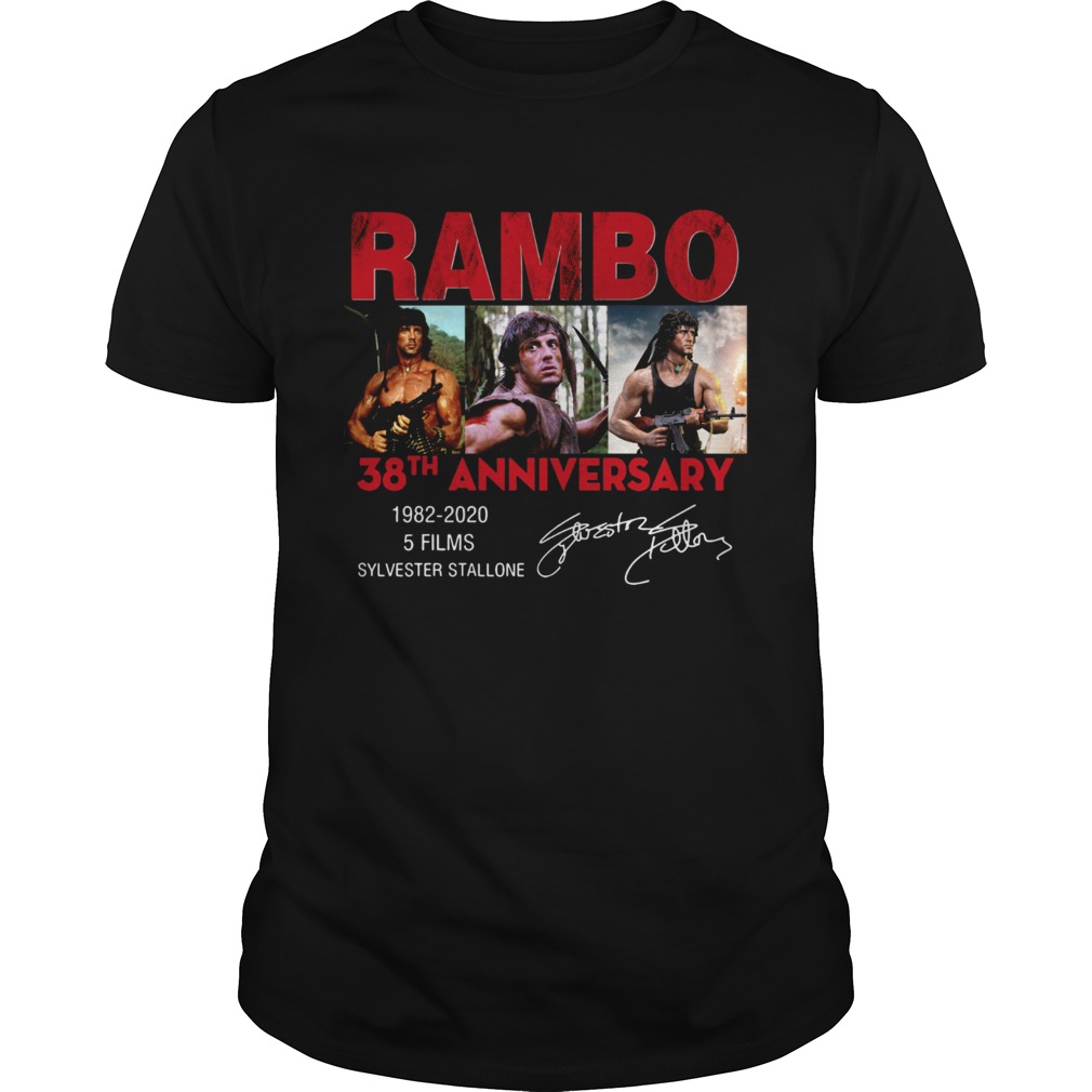 Rambo 38th anniversary 1982 2020 shirt