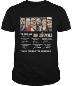 Years of The Big Lebowski 19982019 signatures shirt