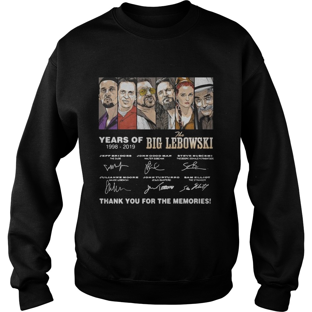 Years of The Big Lebowski 19982019 signatures Sweatshirt