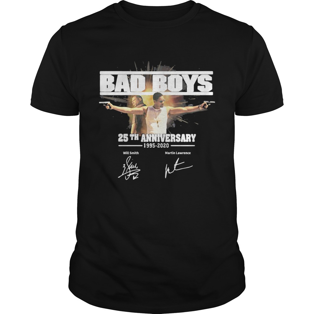 Bad boys 25th anniversary 19952020 signature shirt