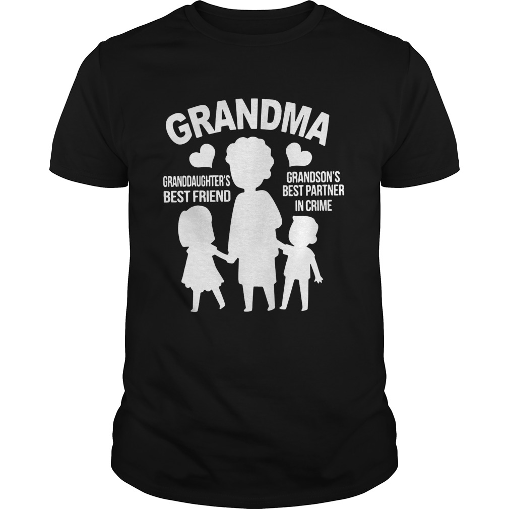 Grandma granddaughters best friend grandsons best partner in crime shirt