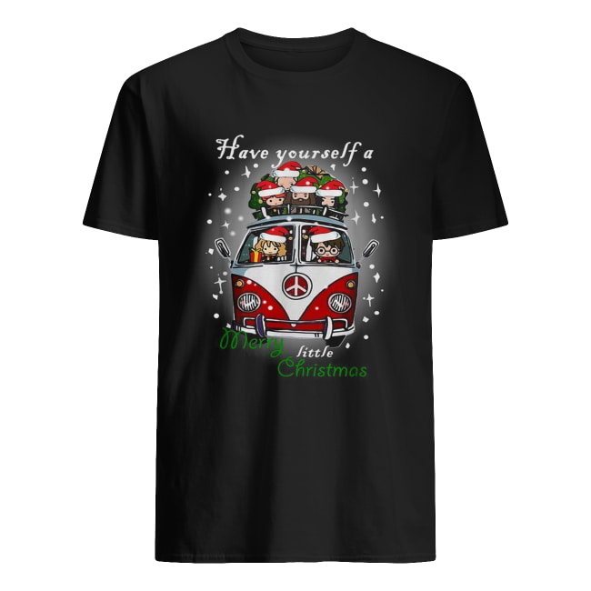 Hippie car Harry Potter have yourself a Merry little Christmas shirt