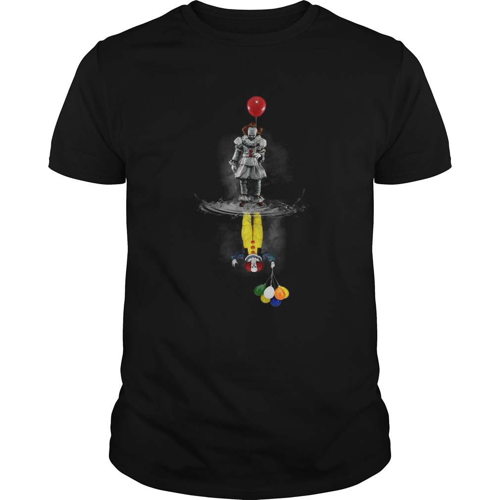 IT Pennywise reflection mirror water Stephen King shirt