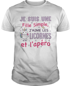 Unicorn Je Suis Une Fille Simple Jaime Les Licornes Et Lapro Shirt