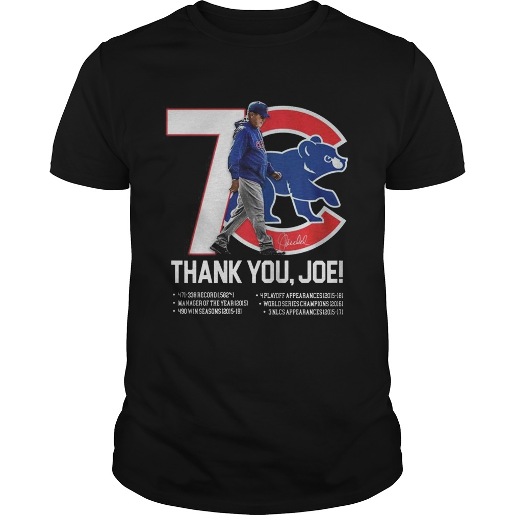 7 Chicago Cubs thank you Joe Maddon Rumors shirt