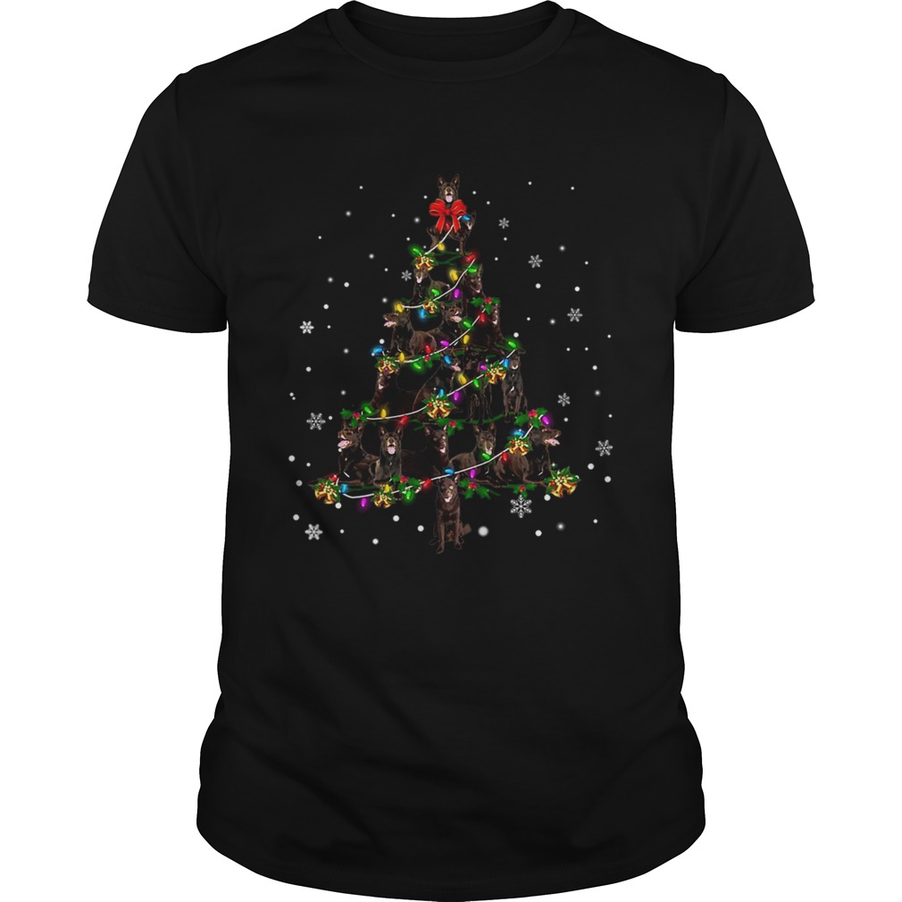 Australian Kelpie Christmas Tree TShirt