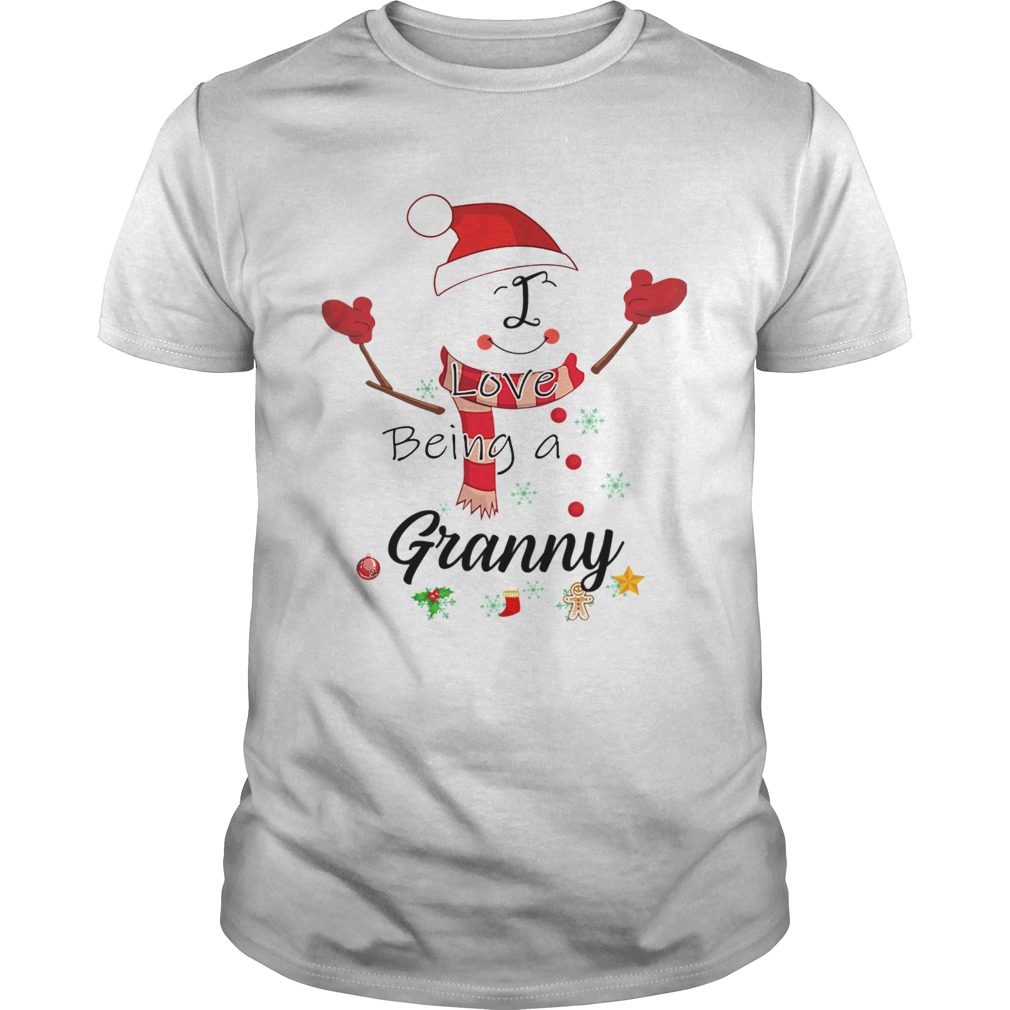 Christmas I Love Being A Granny Snowman TShirt